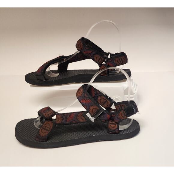 Teva Sandal Hurricane Multicolor Strappy Water Hiking Sport Aztec Size 6.5/7 - Picture 1 of 12